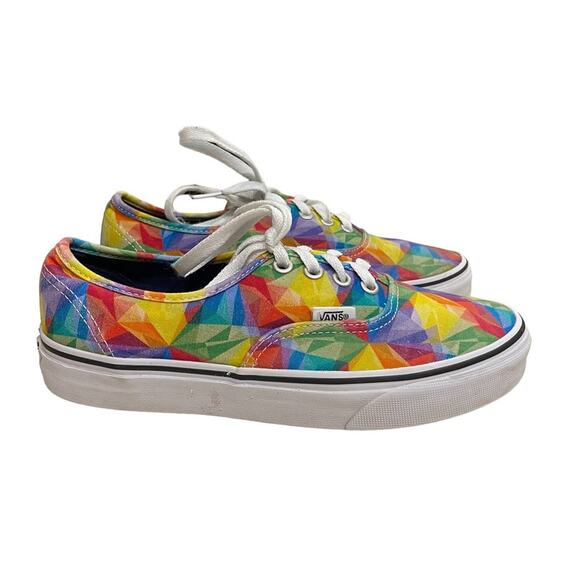 Vans Shoes - Vans Unisex Classic Geometric Multicolor Shoes Sneakers Size M 5.5 / W 7